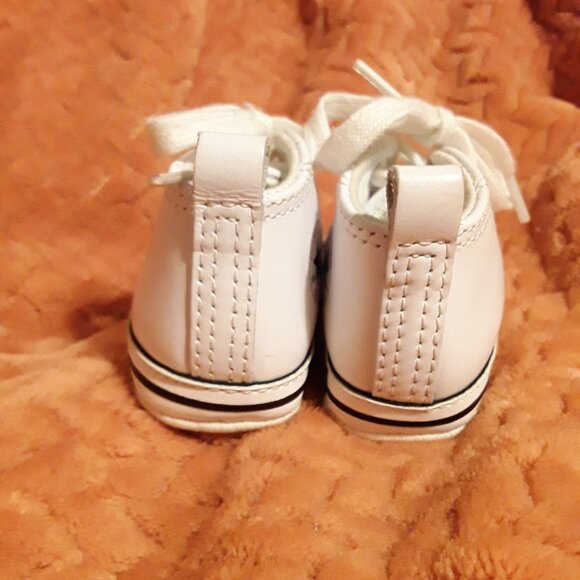 Baby's First All Star White High Top Converse Sneakers - Picture 5 of 6